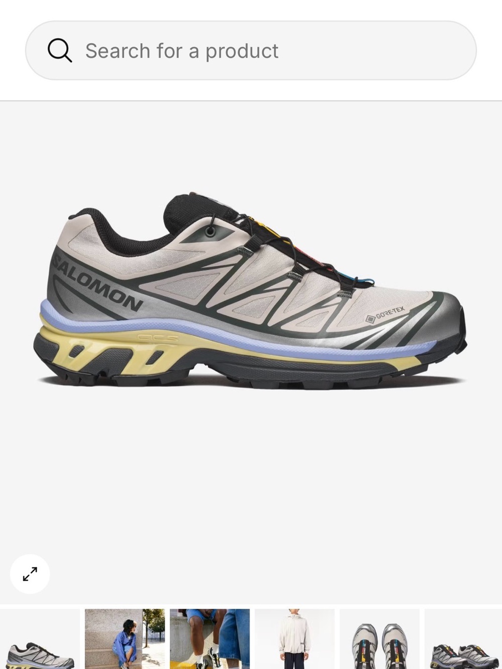 Salomon Trail Running Shoes - silver cloud/ urban chic/ shadow green
